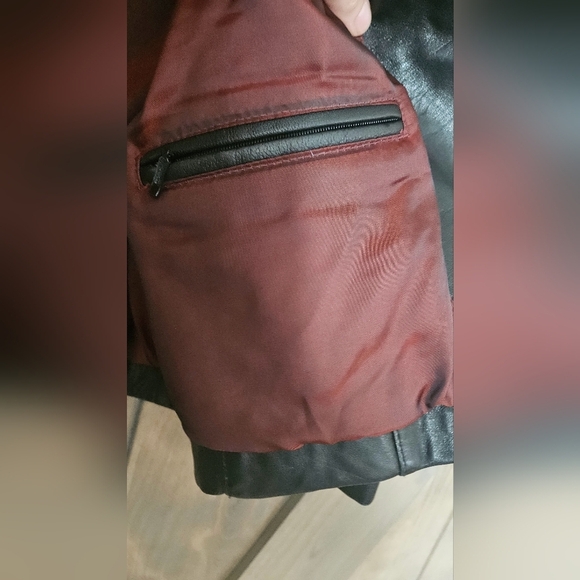 Vintage Pelle Studio by Wilsons Leather Fitted Leather Blazer – Y2K Black. Small - Picture 7 of 15